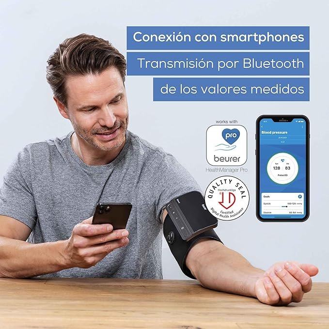 Hombre usando beurer bm81