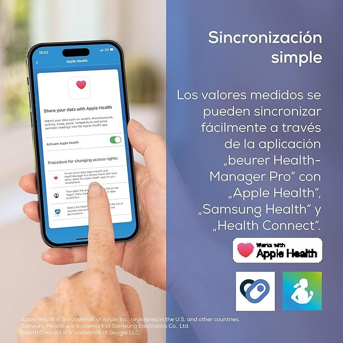 Sincronizacion beurer-bm27