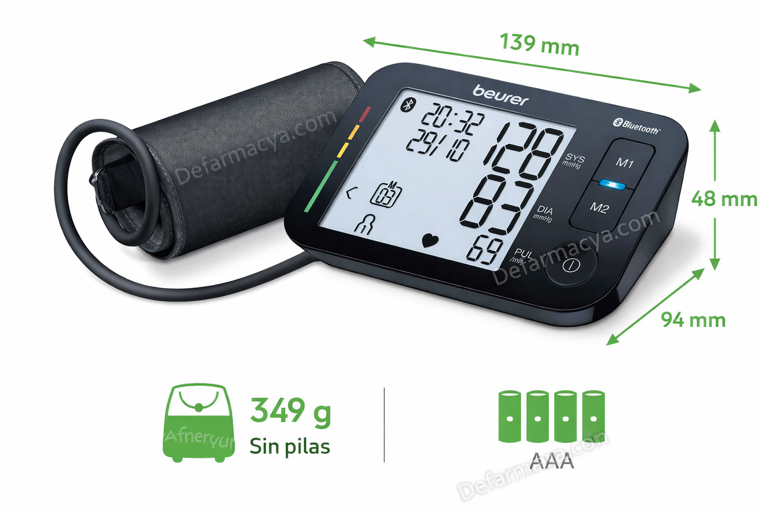 Dimensiones BEURER-BM-54